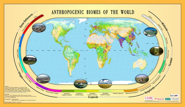 Anthromes map